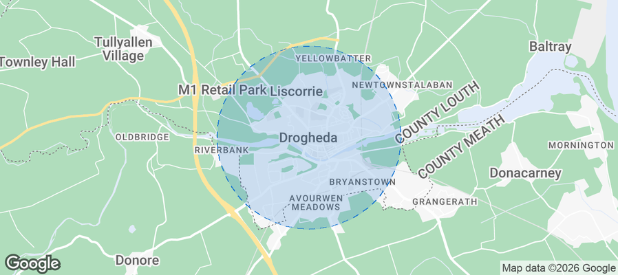 Drogheda Airbnb map